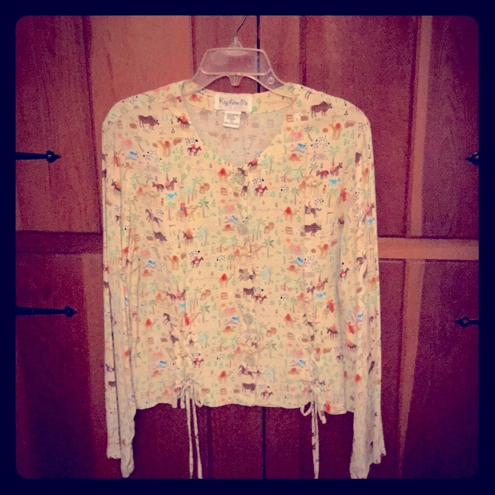 Lovely rayon blouse Size L